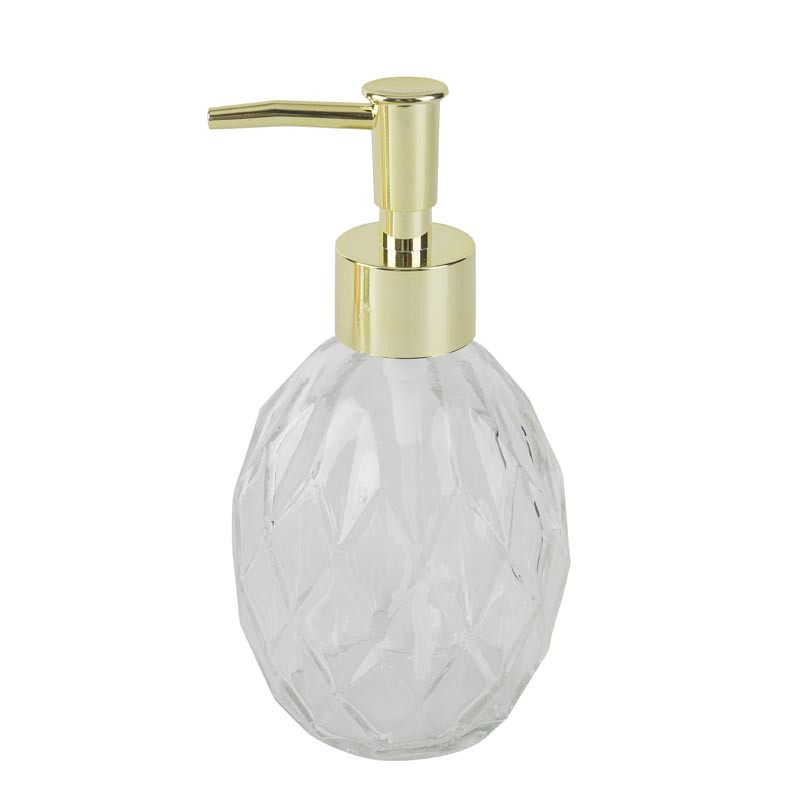 Distributeur a savon verre textu