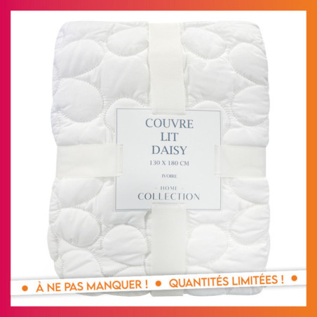 Couvre lit daisy 130x180