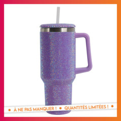 Gourde strass avec poignee 1.10l