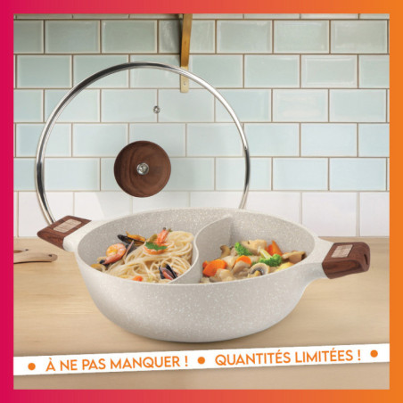 Sauteuse double compartiments be