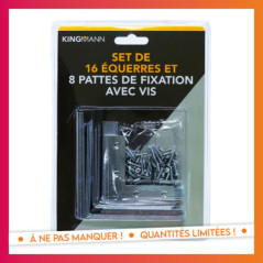 24 equerres+16 pattes defixation