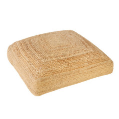 Coussin de sol jute 45x45cm