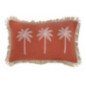 Coussin franges palmiers 50x30cm