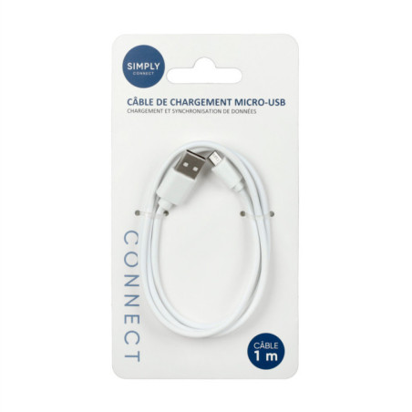 Cable usb a to micro 1 m