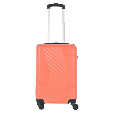 Valise cabine abs 57 cm rose