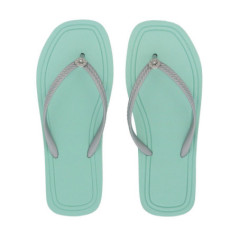 Tong carre avec bijou - celadon