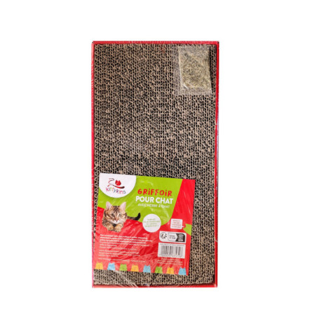 Griffoir avec herbe pour chat