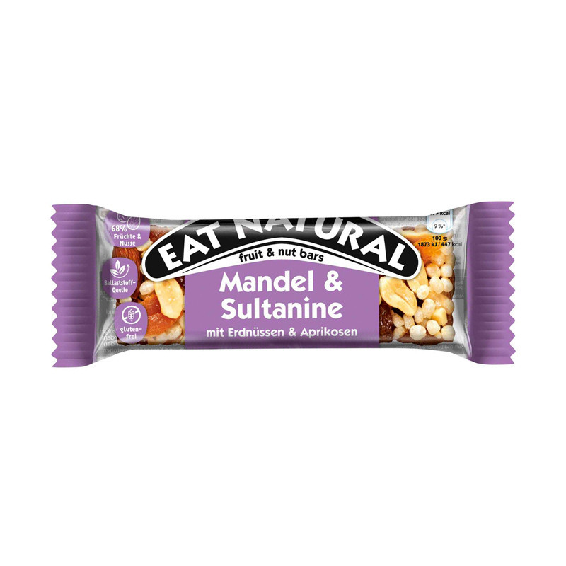 Barre amandes raisins secs 40g